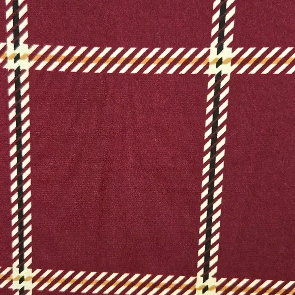 Liz Claiborne-Burgundy squared print dress pollover Sz XL NWT. - Picture 6 of 10